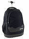 Graffiti School Trolley Bag for Elementary School with Water Bottle Holder Black 30 x 14 x 44cm