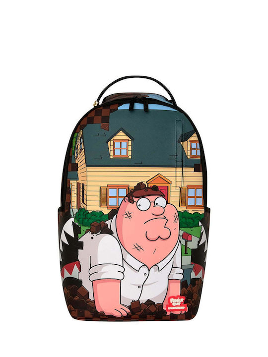 Sprayground School Backpack Junior High-High School Backpack Family Guy Peter Falling Through Wall Dlxsv
