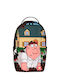 Sprayground School Backpack Junior High-High School Backpack Family Guy Peter Falling Through Wall Dlxsv