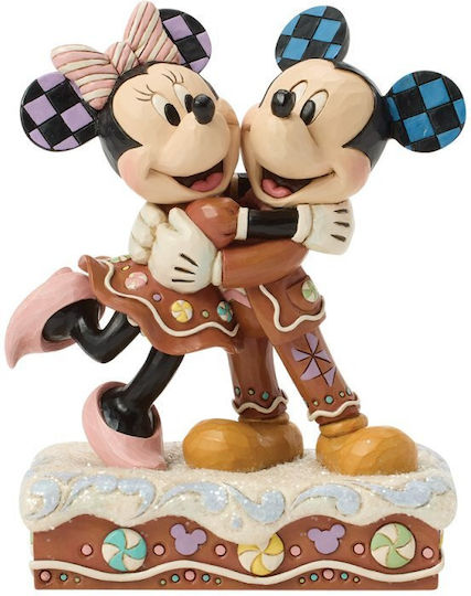 Zuckerüberzogene Süßigkeiten Mickey & Minnie Lebkuchenfigur 16 cm