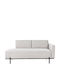 Berwyn 3408 Liegestuhl Stoff Grau M170xB85xH78cm