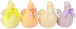 Zaros Osterdekorationen & Ornamente Bunte Velours Huhn 4 Stücke 17cm