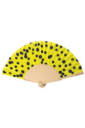 Fisura Hand Fan Yellow Dots Ahp2510153