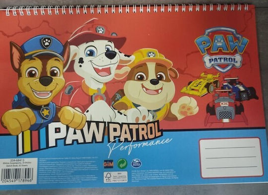Gim Drawing Pad A4 30 Sheets Paw Patrol Performance