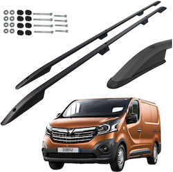 Can Μπάρες Οροφής Αλουμινίου για Opel Vivaro Fiat Talento Renault Trafic Nissan NV300 / Primastar 2014+ Μαύρες Can Μπάρες Οροφής Αλουμινίου για Opel Vivaro Fiat Talento Renault Trafic Nissan NV300 / Primastar 2014+ Μαύρες