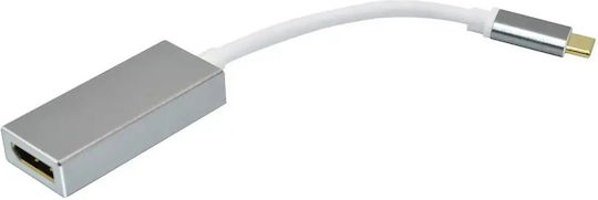 Ancus HICONNECT-4 Converter USB-C Male To DisplayPort Female White