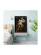 Painting Mary Magdalen Long Wavy Blonde Hair Seated Leaning Her Pl Upper Arm On A Table Heavy Turned Leg Mary Wears A White Gown Exposing Her Pr Breast Arm A Loop Gold Fabric Around Her Lap 100x150