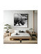 Painting Grazing Rhino In Black White Rhinoceros Grazes Black White 110x110