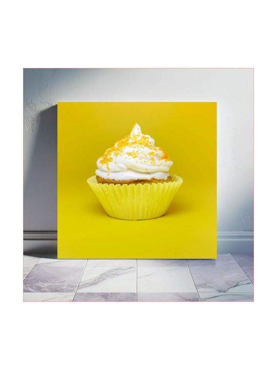 Панел Bright Cupcake На Жълт Фон Светещ Cupcake Жълт Фон 110x110