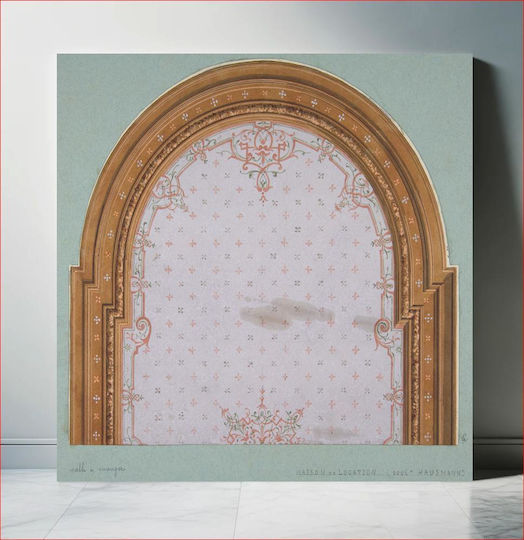 Πίνακας Design Ceiling Decoration In A House On Boulevard Haussmann By Jules Edmond Charles Lachaise Eugène Pierre Gourdet 110x110