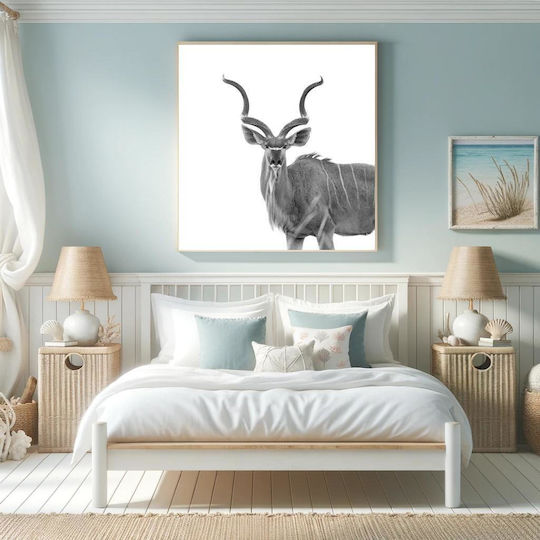Painting Majestic Kudu In Black White Majestic Kudu Black And White 110x110