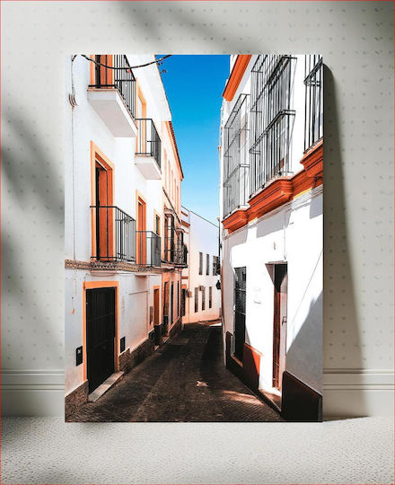 Painting Narrow Alley In Sunny City Narrow Alley In Sunny City 100x150