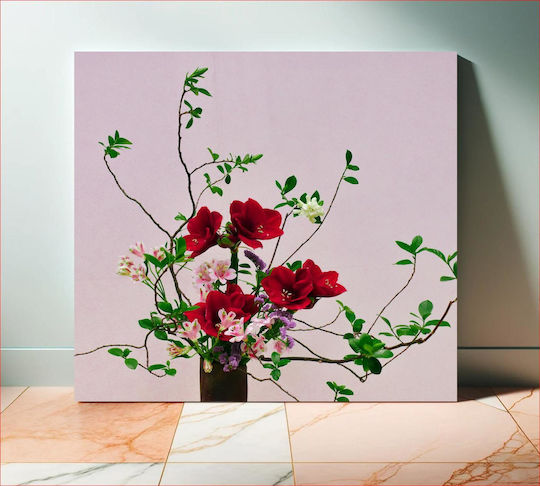 Painting Vibrant Floral Arrangement Live Floral Arrangement 120x120