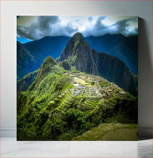 Painting Machu Picchu In Mountains Machu Picchu In The Mountains 110x110