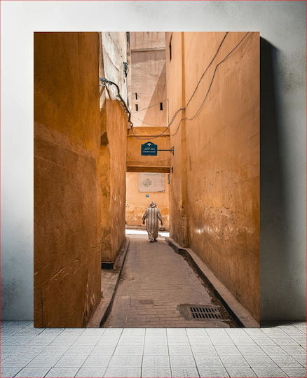 Painting Alley In Ancient City Street In The Ancient City 100x150
