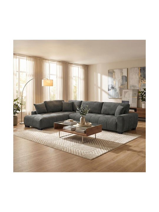 Vaneto Ecke Sofa mit Rechte Ecke Anthrazit 298x...