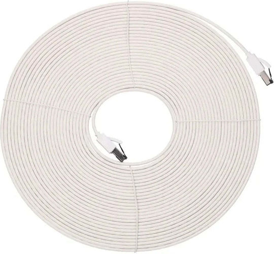 Extralink Flat U/FTP (STP) Network Cable Ethernet 15m White