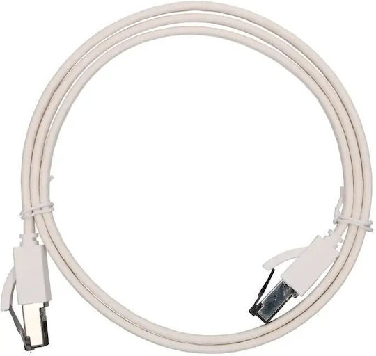 Extralink Flat U/FTP (STP) Καλώδιο Δικτύου Ethernet 1m Λευκό