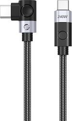 Orico Cablu Unghi (90°) USB-C Masculin - USB-C 240W PD Negru 1m Orico Cablu Unghi (90°) USB-C Masculin - USB-C 240W PD Negru 1m