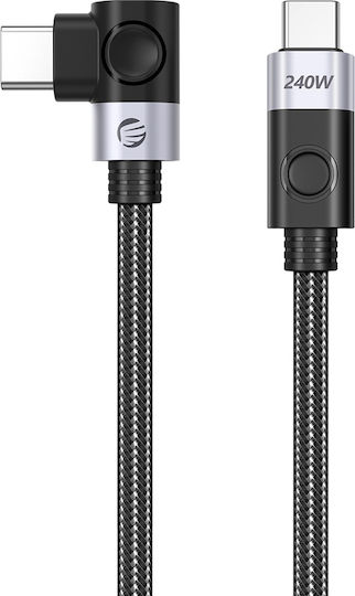 Orico Angle (90°) Cable USB-C Male - USB-C 240W PD Black 1m
