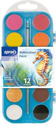 Spree 12 Mehrfarbige Aquarelle