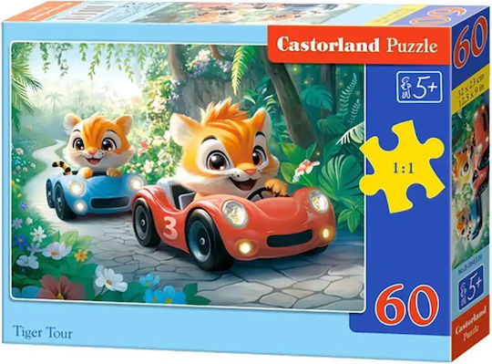 Kids Puzzle Tiger Tour 60pcs Castorland