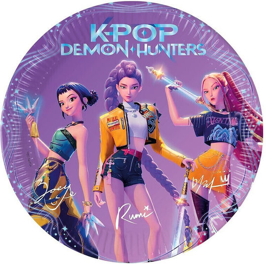 Хартиени чинии K-pop 8бр 23см 98638