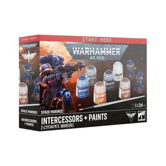 Games Workshop Warhammer 40.000 Space Marines Intercessors Unbemalte Figuren