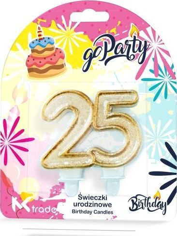 Mk Trade Birthday Candles Go Party Sf-057 25 Pieces
