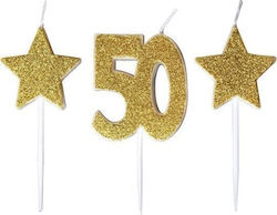 Mk Trade Birthday Candles Stars Sh-588-50 Scented Candles 50 Pieces