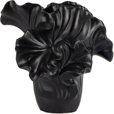 Decorative Black Ceramic Vase 21.3x21xH24cm