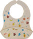 Baby Cloud Fruits Waterproof Silicone Baby Bib Beige
