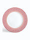 Ionia Illusion Servierplatte aus Porzellan Rote 28,5cm