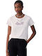 Bluza Damă Bumbac Mâneci Scurte Q9808/bco Lana/liujo