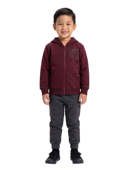 Kids Sweatpants Set Burgundy