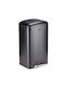 Atmosphera Plastic Black Waste Bin 30x29x53cm
