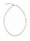 Ghetto Necklace Made of Steel with Pearls
