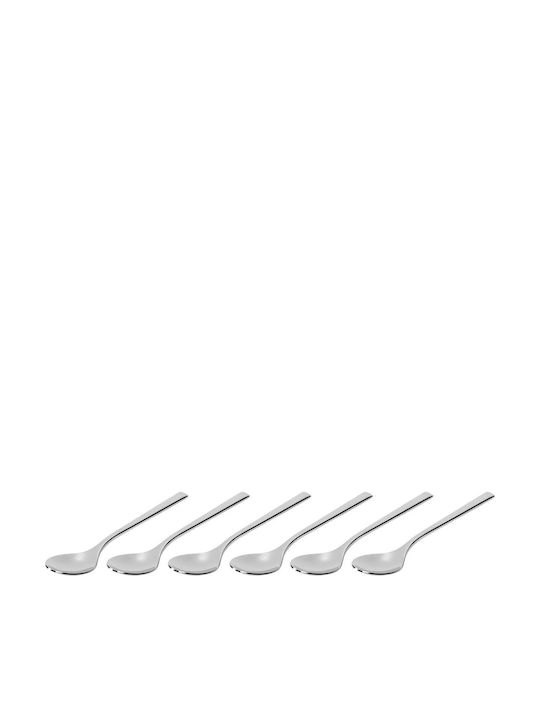 Jura Set Of Brown Stainless Steel Coffee Tea Spoons 13.97cm 6 Pieces