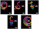 Skag Spiral Notebook Ruled B5 60 Sheets 2 Subjects Black