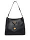 Black Leather Women's Shoulder Bag