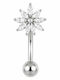 Poco Loco Belly Button Piercing Earring from Steel Silver