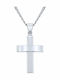 VTJ Men's Silver Cross with Chain