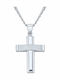 VTJ Men's Silver Cross with Chain