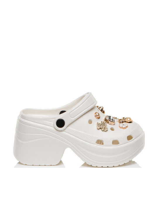 Jomix Women's White Clogs
