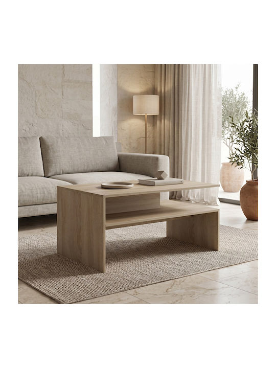 Rectangular Central Coffee Table Wooden Sonoma ...