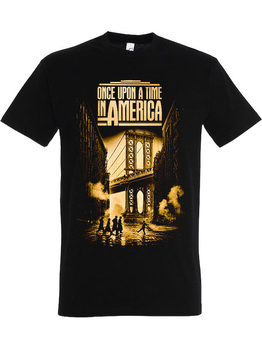 Men's Black T-shirt Design Once Upon A Time In America Dp9167