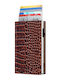 Click & Slide Men's Wallet with RFID Brown