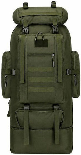 Military Backpack from Polyester Green 100lt