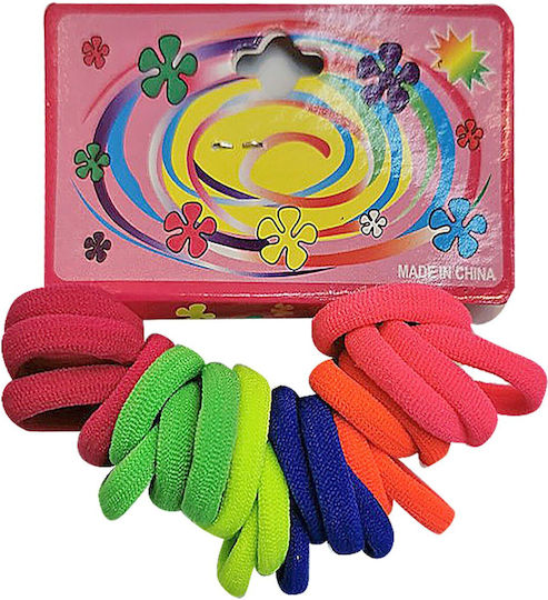 Colorful Hair Scrunchies Set 24 Pieces Ø2.5cm