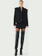 Access Kurzes Damen Blazer Schwarz